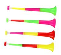 Parliky 4 pièces Pack Trompettes Plastique de Fête Télescopiques Bruiteurs pour Manifestations Sportives et Fans de Football Accessoires Animation et Encouragement Couleur Aléatoire
