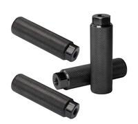 Parliky 4 Pièces Pédales de Repos Alliage Léger pour Vélo Lot de Pegs Antidérapants Arrière pour BMX VTT et Tricks Accessoires Robustesse et Confort pour Essieux Arrière