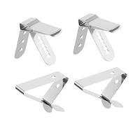 Parliky 4 Pièces Pince Thermomètre Inox Support Stable pour Cuisson Viande Barbecue Four Gril