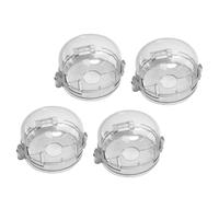 Parliky 4 pièces Protections Boutons Cuisinière à Gaz Sécurité Garçon Fille Couvercles Anti-accident Résistants Chaleur Adaptés Four et Plaques