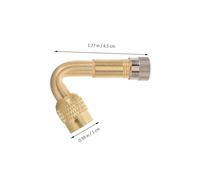 Parliky 4 pièces Rallonges de Valve Laiton pour Pneus Voiture Moto Vélo Adaptateur Kit avec Connecteur de Gonflage Facile à Installer