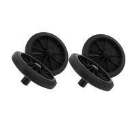 Parliky 4 pièces Roues de Rechange Poubelle Robustes Roues Caoutchouc pour Chariot Poubelle Remplacement Facile pour Mobilité sans Effort Extérieur