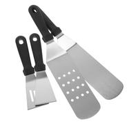 Parliky 4 pièces Set Spatules pour Barbecue et Accessoires Cuisine Multifonction pour Retourner Steaks et Poignée Ergonomique Antidérapante Facile à Nettoyer Usage Maison et Professionnel