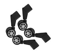 Parliky 4 Pièces Silent Office Chair Wheels Replacement With Stem Smooth Rotating Plastic Casters For Hardwood Floors And Carpets Easy Installation And Versatile Mobility