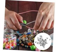 Parliky 40 Pièces Crimp Beads Acier Inoxydable Embouts Tubulaires Ovales pour Cordon Métallique Caps de Finition pour Bracelet Collier DIY Bijoux