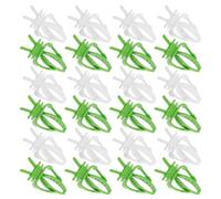 Parliky 40 Pièces Lot Pinces Nourriture pour Oiseaux Multiformats Support Fruits Légumes Suspendu pour Perroquets Calopsittes Perruches Fixation Cage Facile Maintien Frais et Varié