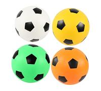 Parliky 4Pièces Balles de Football Gonflables pour Garçon Fille Lot de Ballons Multicolores Jouets Extérieur et Intérieur pour la Cognition des Couleurs