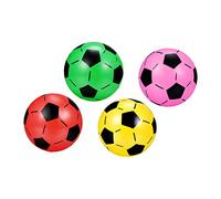 Parliky 4Pièces Set de Ballons de Football Gonflables pour Garçon Fille Jouets de Sport Colorés pour Activités Intérieures et Extérieures pour la Cognition et Éloigner