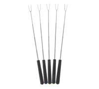 Parliky 5 pièces Brochettes de Barbecue Extensibles Acier Inoxydable avec Poignée Plastique Ergonomique et Rotation Manuelle Ustensiles Légers pour Camping Feu de Camp et Grillades Plein