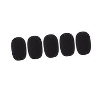 Parliky 5 pièces Housses Micro Mousse Coupe Vent pour Microphone à Col de Cygne Protection Bruit et Vent Compatibles pour Conférences Interviews et Performances sur Scène Noir