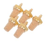 Parliky 5 Pièces Pure Fog Machine Filter Nozzles With Air Muffler For Oil Tubes Pneumatic Bubble Stone Silencer For Noise Reduction Stage