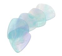 Parliky 5 Pièces Resin Guitar Finger Picks Heart Shaped Bass Thumb Plectrums For Acoustic And Electric Guitars Durable Natural Resin Accessories