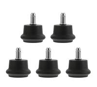 Parliky 5 pièces Roues Pivotantes pour Chaise de Bureau Roulettes Silencieuses Renforcées Roues de Remplacement pour Mobilier Faciles à Installer Adaptées Sols Durs et Tapis