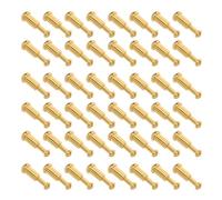 Parliky 50 Ensembles Chicago Screws Rivets For Leather Crafting Stainless Steel Bag Hardware For Purse Belt Shoe And Dog Collar Repair