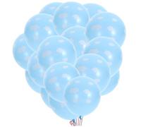Parliky 50 pièces Ballons Latex Imprimés Bleus Décoration Anniversaire Fête Mur Plafond