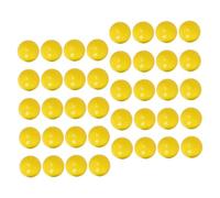 Parliky 50 pièces Boules de Loterie PVC Réutilisables Jaunes Ouvertes pour Jeux de Fête Accessoires pour Activités et Tirages Au Sort