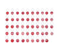 Parliky 50 Pièces D'étiquettes Porte-clés Numérotées en Alliage D'aluminium Anneau Métal, pour Clés et Mémoires Usb, Usage en Consignes et Armoires à Clés