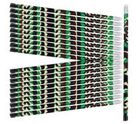 Parliky 50 pièces Lot de Crayons Camouflage pour École et Récompenses Légers et Ergonomiques Bois pour Étudiants et Artistes