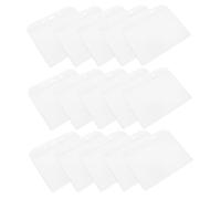 Parliky 50 pièces Lot Porte-cartes Identité Transparent PVC Étanche Protecteur Cartes de Travail pour Bureau Étudiant Employé