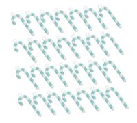 Parliky 50 pièces Mini Candy Cane Charms Christmas Craft Accessories for DIY Holiday Decorations and Party Supplies
