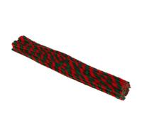 Parliky 50 Pièces Tiges Chenille Bicolores pour Garçon Fille Bâtons Peluche Flexibles Rouge et Vert Foncé Matériaux DIY pour Artisanat Éducatif de Torsion Manuel