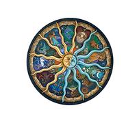 Parliky 500 pièces Puzzle Rond Astrologie pour Adultes et Garçon Fille Éducatif Découpe Précise et Matériau