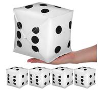 Parliky 5pièces Ballons Cubes Aluminium Décorations pour Fête sur Thème Ballons Forme de Dés Accessoires de Fête