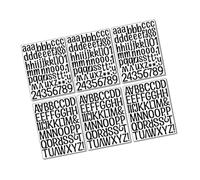 Parliky 6 Feuilles Autocollants Lettres et Chiffres DIY Noir Stickers Muraux Décoratifs pour Chambre Garçon Fille Classe Mobilier Lettres Majuscules et Autocollantes Faciles à Poser et