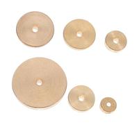 Parliky 6 pièces Lot de Jauges Alignement Rondes Laiton pour Cuir DIY Outils de Précision Robustes et Durables Variées pour Tracé Uniforme
