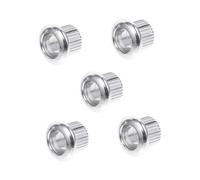Parliky 6 Pièces Vintage Guitar String Ferrule Set Metal Conversion Bushings Adapter For Electric Guitar Outer Diameter Inner Diameter Replacement Parts For Improved Playability And Sound