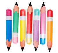 Parliky 7 Pièces Lot Crayons Gonflables PVC Colorés Décoration Scolaire pour Salle de Classe Accessoires Suspendus pour Fête Anniversaire et Rentrée Scolaire