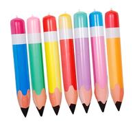 Parliky 7 Pièces Lot de Crayons Gonflables PVC pour Décoration Rentrée Scolaire et Portables Accessoires Suspendus Colorés pour Salle de Classe et Garçon Fille