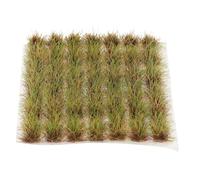 Parliky 70 Pièces Mini Railway Grass Tufts Lightweight Simulated Grass Clusters for Model Railway Scenery Diorama Fairy Garden and Architectural Landscape Crafting