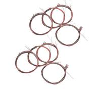 Parliky 8 Ensembles Jeu de Cordes de Guitare Acoustique Acier Coloré pour Remplacement Tension Élevée Visuel Unique pour Débutants et Musiciens