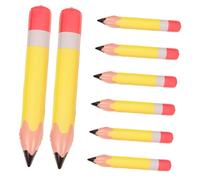 Parliky 8 Pièces Lot de Ballons Gonflables Forme Crayon Jaune Décoration Rentrée Scolaire Kit Ballon Crayon Réaliste pour Fête Garçon Fille