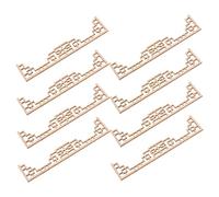 Parliky 8 Pièces Miniature Wooden Screen Unfinished DIY Dollhouse Accessories Chinese Style Table Model Divider Panels