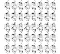 Parliky 80 Breloques Pendentifs Casque en Alliage Rétro pour Bracelets DIY Accessoires Vintage Sport Pendentifs pour Création de Bijoux Présent Fan Football Lot de 80 Pièces