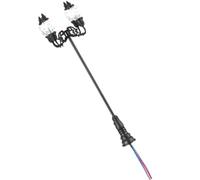 Parliky 87 Noir Lumière Blanche, Lampe Miniature DIY pour Décor Paysager, Réverbère pour Maison de Poupée et Table de Sable, Accessoires de Modélisme Réalistes