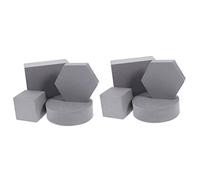 Parliky 8pièces Accessoires De Photographie Géométriques Mousse De Cubes Cylindres Hexagones Props pour Cosmétiques Bijoux Fleurs Et Nourriture Pratiques Et pour Vos Mises Scène