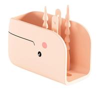 Parliky Accessoire de Salle de Bain Sûr Protège Bébé des Collisions en Silicone Couvercle de Robinet Beige Forme Baleine pour Cuisines et Jardins D'garçon et Filles