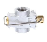 Parliky Adaptateur de Recharge Gaz Propane pour Cartouche Plate Camping en Extérieur, Dispositif de Transfert Compact et Léger, Valve Réutilisable pour Réservoir de Gaz, Accessoire