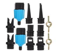 Parliky Adaptateur pour Pompe à Air Sup Bleu Multifonction Kit 2 Pièces pour Valve Paddle Kayak et Bateaux Gonflables Embout Étanche et Compatible Compresseur Accessoire Gonflage