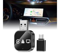 Parliky Adaptateur sans Fil de Voiture Convertisseur sans Fil pour la Voiture Connexion du téléphone téléphonique Black