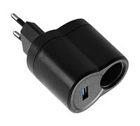 Parliky Adaptateur USB Allume-Cigare à DC Convertisseur Secteur pour Voiture Adaptateur Prise Cigare Polyvalent pour Appareils Auto et Usage Domestique