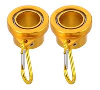 Parliky Anneaux de Mât Rotatifs Alliage Aluminium Résistants et Clips de Fixation pour Drapeaux de Jardin Bateau Camping Diamètre Intérieur Lot