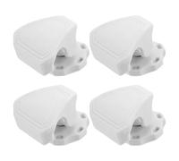 Parliky Attaches Rapides pour Visière de Casque de Football Américain, Clips de Remplacement Blancs, Kit 4 Pièces, Fixation Compatible, Accessoires Indispensables pour Entraînements