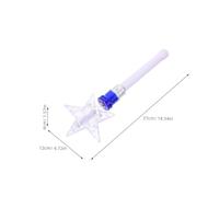 Parliky Baguette Lumineuse Rotative Bleue pour Bâton Lumineux Rechargeable pour Concerts et Fêtes Accessoire Ambiance pour Spectacles et Anniversaires