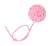 Parliky Balle à Griffer pour Chat avec Clochettes Boule Corde de Papier Accessoire Remplaçable avec Queue pour Poteau Griffoir Chats Jeu Interactif pour Installation Facile