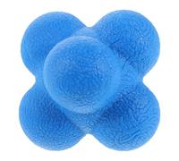 Parliky Balle D’entraînement Hexagonale D’agilité 7,6 Cm Bleue en Matériau Absorbant Les Chocs pour Baseball, Tennis et Football - Boule de Réaction pour Coordination Œil-Main