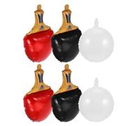 Parliky Ballons Aluminium Décoratifs Forme Balles de Tennis de Table 6 Pcs pour Fêtes Sportives et Anniversaires Thème Tennis de Table